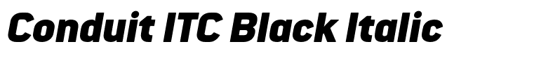 Conduit ITC Black Italic