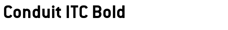 Conduit ITC Bold