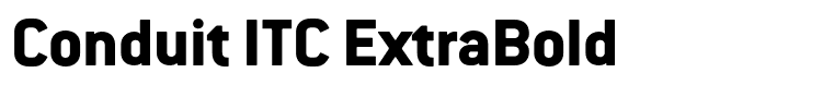 Conduit ITC ExtraBold