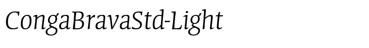 CongaBravaStd-Light