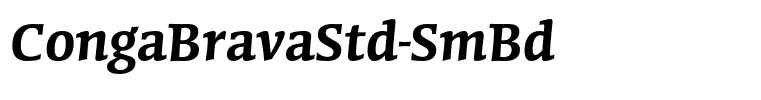 CongaBravaStd-SmBd