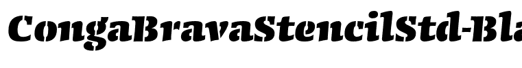 CongaBravaStencilStd-Black