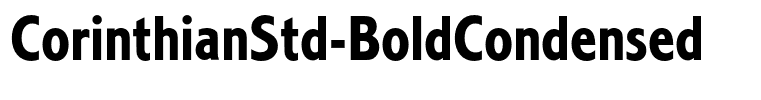 CorinthianStd-BoldCondensed