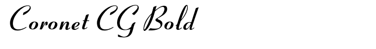 Coronet CG Bold