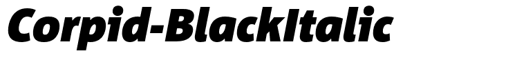 Corpid-BlackItalic