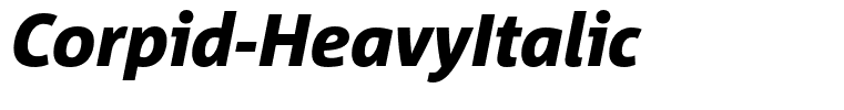Corpid-HeavyItalic