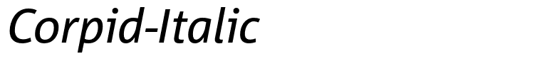 Corpid-Italic