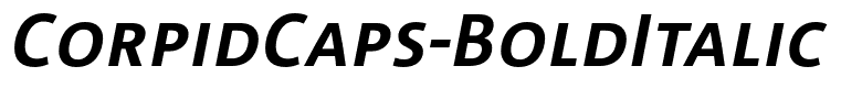 CorpidCaps-BoldItalic