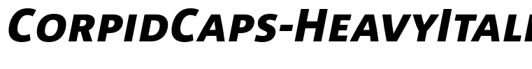 CorpidCaps-HeavyItalic