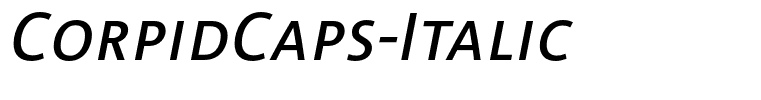 CorpidCaps-Italic