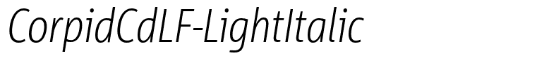 CorpidCdLF-LightItalic