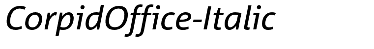 CorpidOffice-Italic