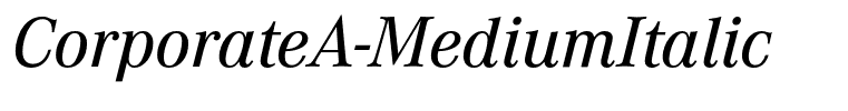 CorporateA-MediumItalic