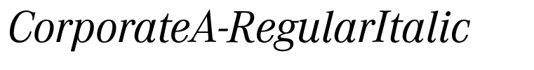 CorporateA-RegularItalic