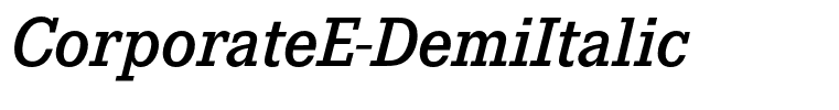 CorporateE-DemiItalic