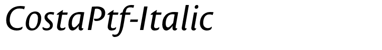 CostaPtf-Italic