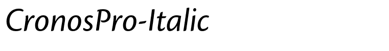 CronosPro-Italic