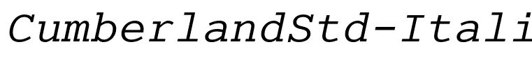 CumberlandStd-Italic