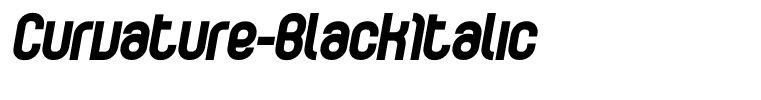 Curvature-BlackItalic