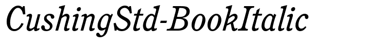 CushingStd-BookItalic