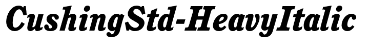 CushingStd-HeavyItalic