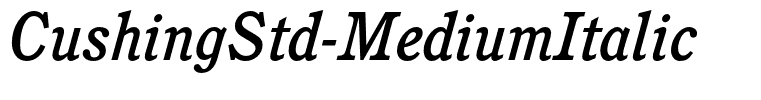 CushingStd-MediumItalic