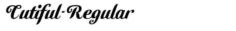 Cutiful-Regular