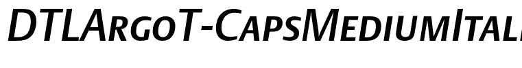 DTLArgoT-CapsMediumItalic