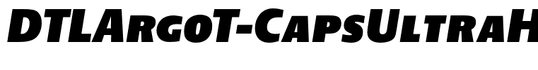 DTLArgoT-CapsUltraHeavyItalic