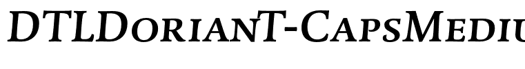 DTLDorianT-CapsMediumItalic