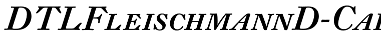 DTLFleischmannD-CapsMediumItalic