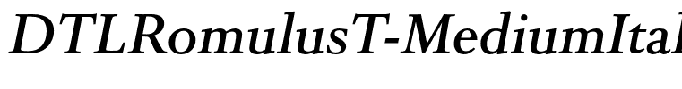 DTLRomulusT-MediumItalic