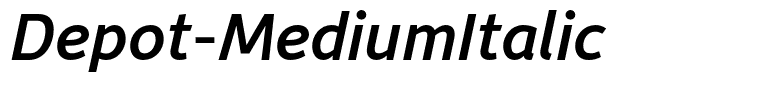 Depot-MediumItalic