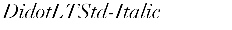 DidotLTStd-Italic