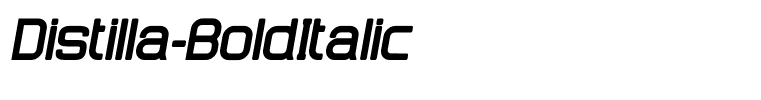 Distilla-BoldItalic