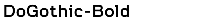 DoGothic-Bold
