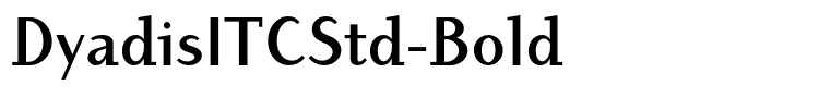 DyadisITCStd-Bold
