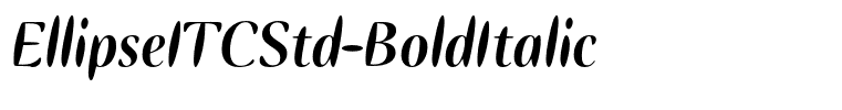 EllipseITCStd-BoldItalic