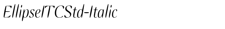 EllipseITCStd-Italic