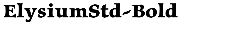 ElysiumStd-Bold