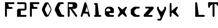 F2FOCRAlexczyk LT Std Regular