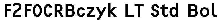 F2FOCRBczyk LT Std Bold