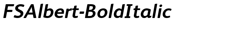 FSAlbert-BoldItalic