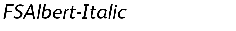 FSAlbert-Italic
