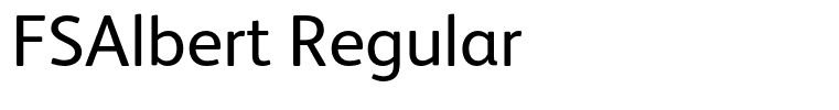 FSAlbert Regular