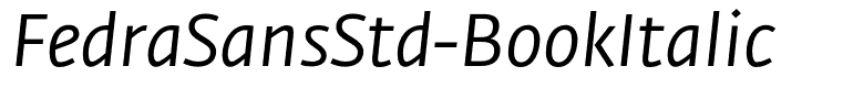 FedraSansStd-BookItalic