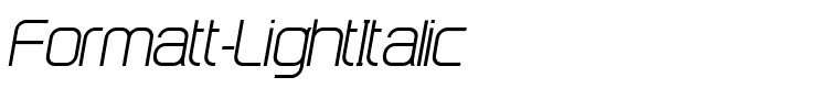 Formatt-LightItalic