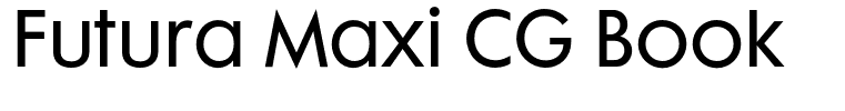 Futura Maxi CG Book