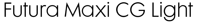 Futura Maxi CG Light