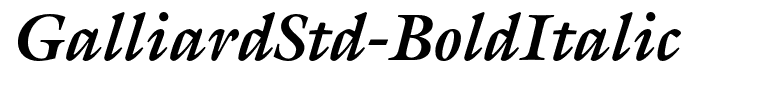 GalliardStd-BoldItalic